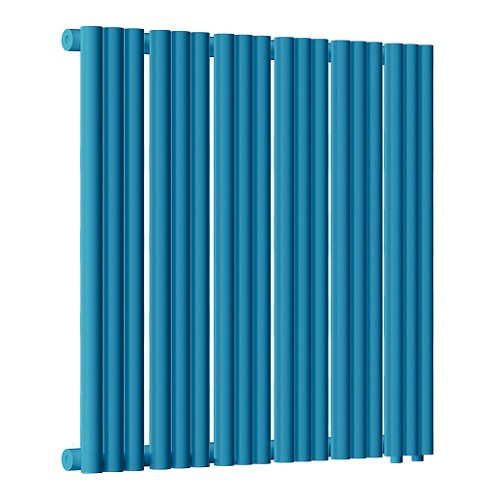 Радиатор стальной Empatiko Takt R1-712-500 Night Blue 712x536 18 секций, вертикальный 1-трубчатый, нижнее правое подключение, синий вечерний