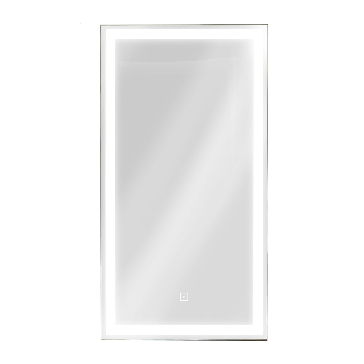 Шкаф зеркальный Continent Mirror Box black LED 35x65 левый, с LED подсветкой, сенсорный выключатель, корпус черный