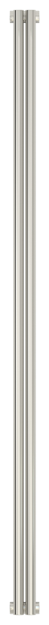 Радиатор стальной Сунержа Эстет-11 1800х90 2 секции, двухрядный универсальный, зеркально полированная нержавеющая сталь
