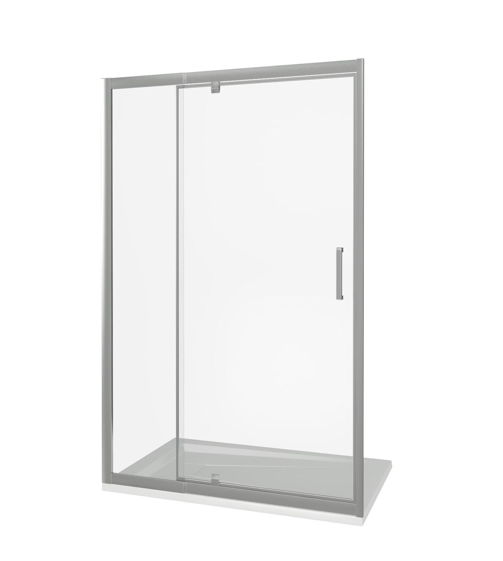 Душевая дверь Good Door Orion WTW- PD-100-C-CH  профиль хром, стекло прозрачное