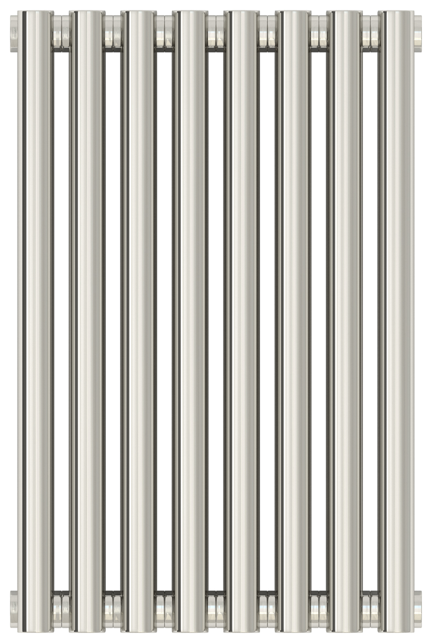 Радиатор стальной Сунержа Эстет-00 500х360 8 секций, двухрядный универсальный, зеркально полированная нержавеющая сталь
