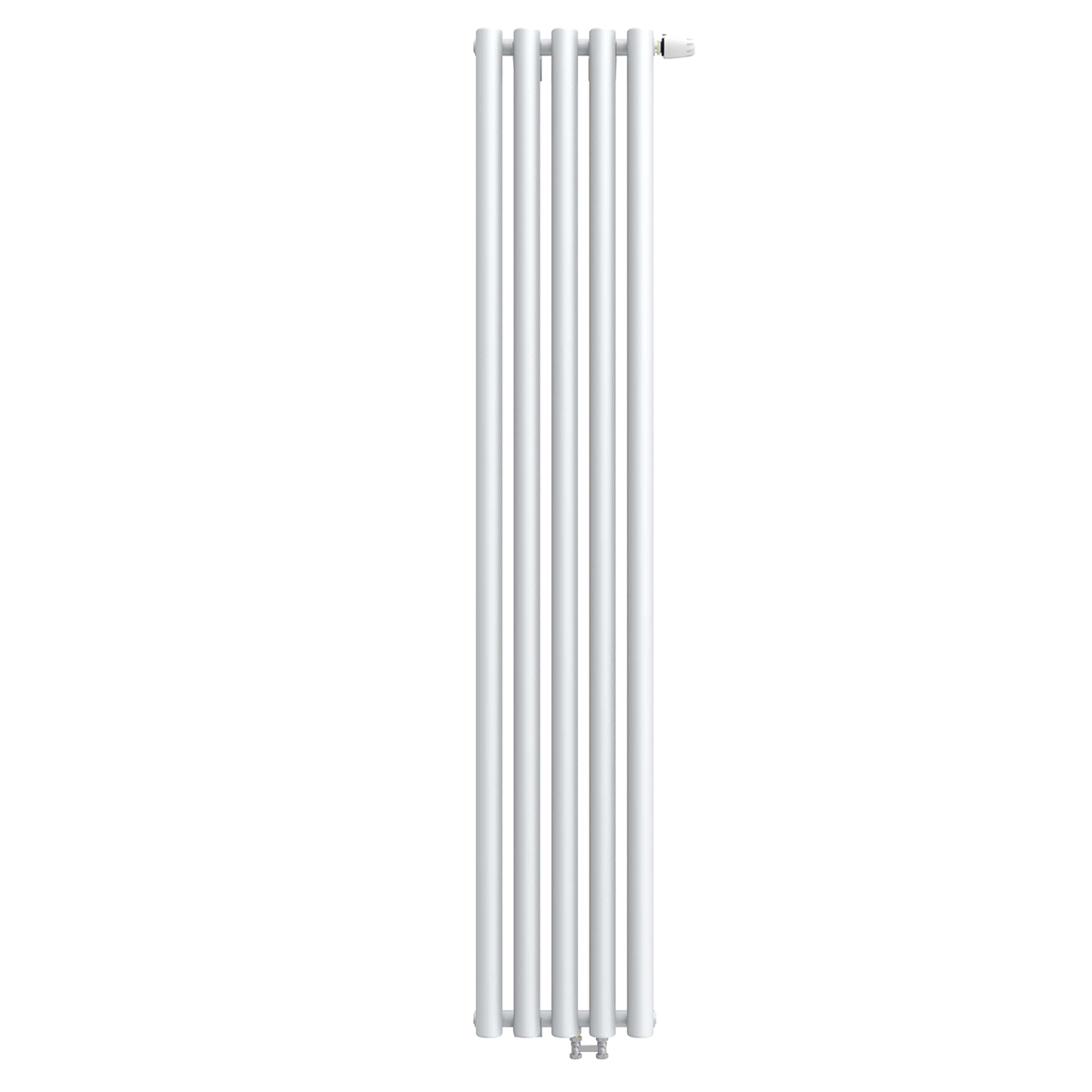 Радиатор стальной KZTO Гармония 1-1500 5 секций, вертикальный 1-трубчатый, нижнее правое, белый глянцевый