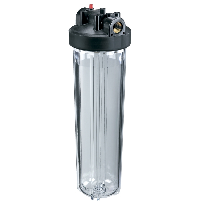 Корпус фильтра Гидротек для холодной воды 20ВВ (HCC-20BB 1"), прозрачный