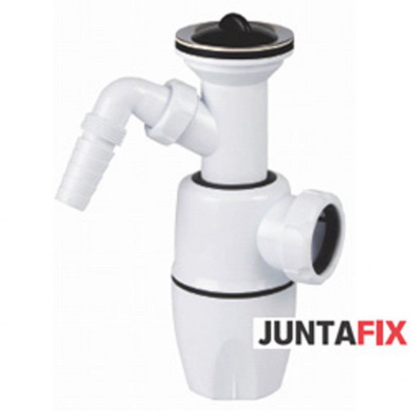 Сифон для мойки или раковины Jimten S-851 Juntafix 1-1/2" (40 мм) бутылочный с выпуском, отводом для бытовой техники