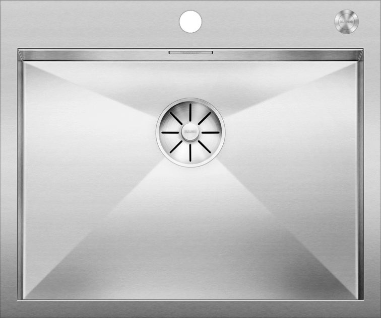 Мойка кухонная Blanco Zerox 550-IF/А клапан-автомат, сталь / зеркальная полировка