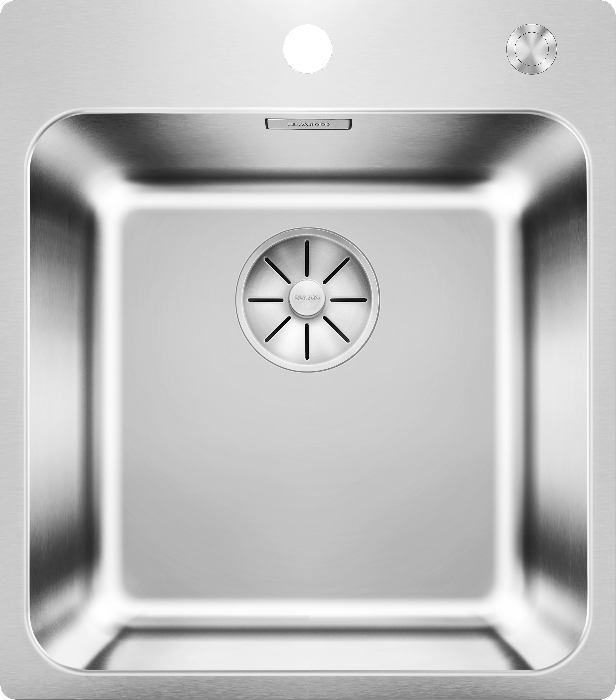 Мойка кухонная Blanco Solis 400-IF/A с отводной арматурой, полированная сталь