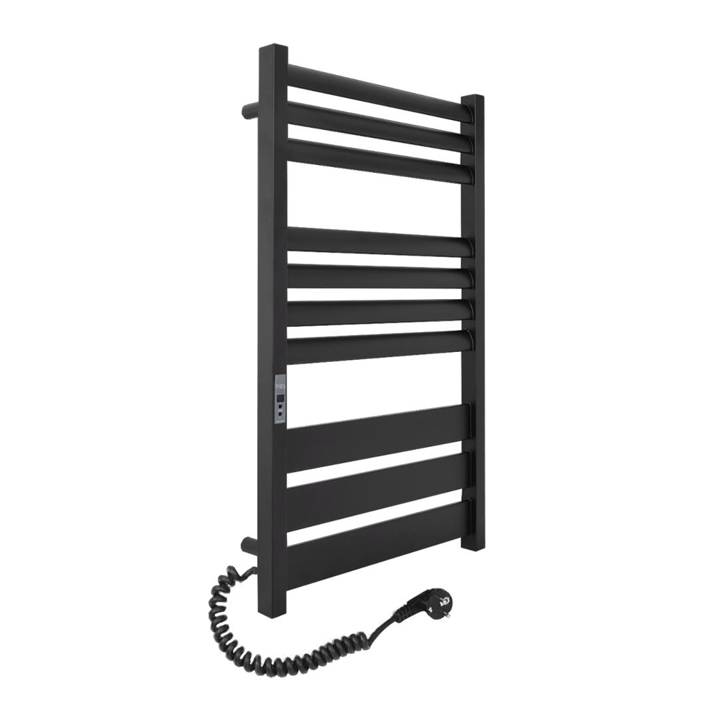 Полотенцесушитель электрический Indigo Titan electro 90/50 провод справа, черный матовый