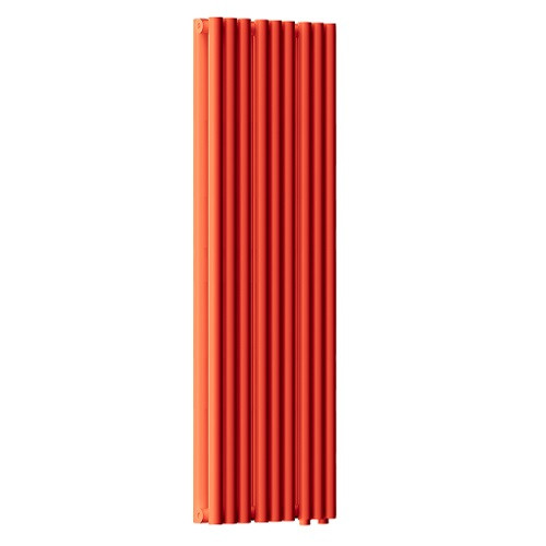 Радиатор стальной Empatiko Takt LR2-352-1750 Friendly Red 352x1786 18 секций, вертикальный 2-трубчатый, нижнее подключение, красный (Friendly Red)