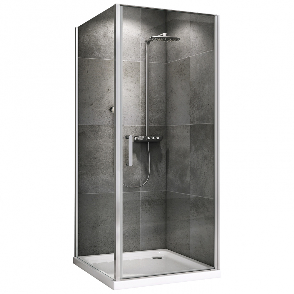 Душевой уголок Abber Sonnenstrand AG04060-S80 без поддона, 60x80x195 cм, стекло прозрачное / профиль хром