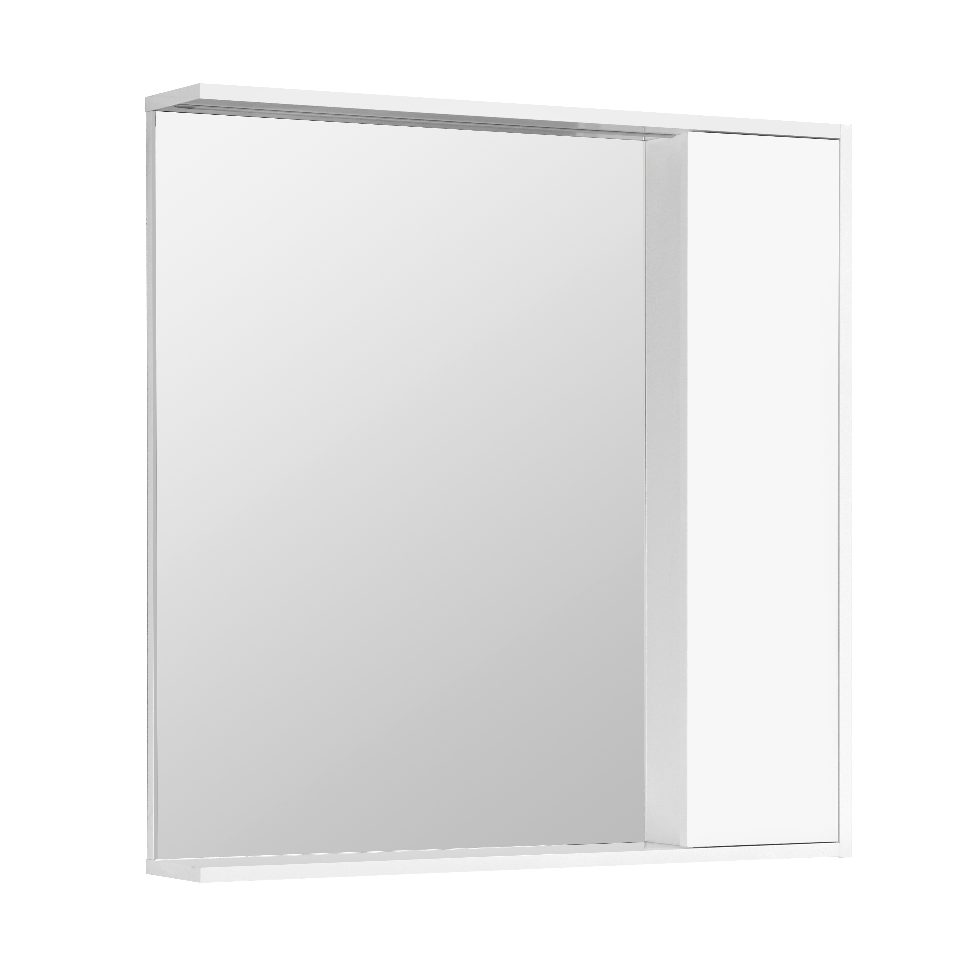 Зеркало Aquaton Стоун 80 со шкафчиком, белый