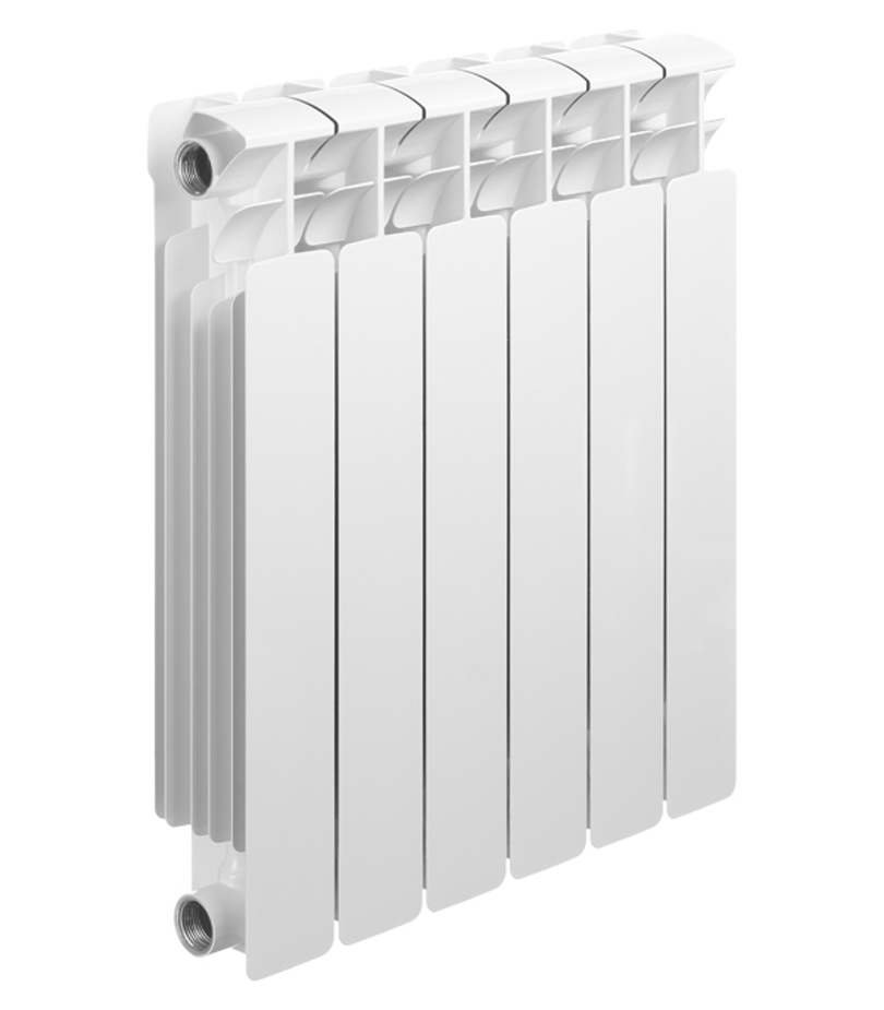 Радиатор биметаллический Rifar Base 500, 6 секций, боковое подключение