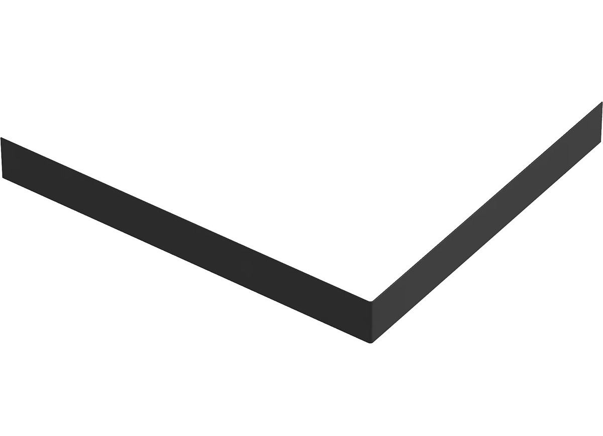 Экран для поддона Good Door Essentia 2 90x80, ABS-пластик, черный