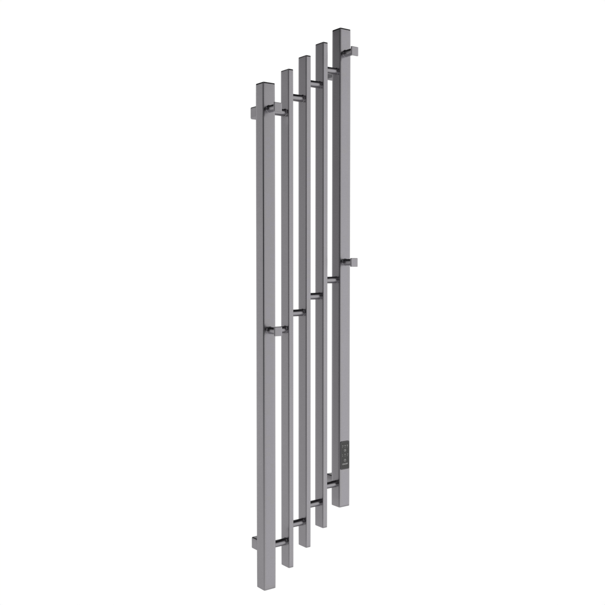 Полотенцесушитель электрический Melodia Desire Cascade Ferrum 120x23 П5, 4 крючка, графит