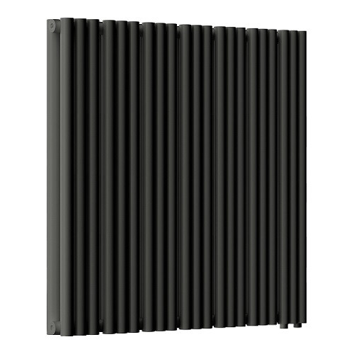 Радиатор стальной Empatiko Takt LR2-832-500 Coal Black 832x536 42 секции, вертикальный 2-трубчатый, нижнее подключение, черный угольный