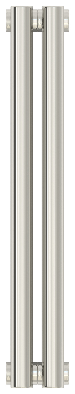 Радиатор стальной Сунержа Эстет-11 500х90 2 секции, двухрядный универсальный, зеркально полированная нержавеющая сталь