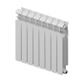 Радиатор биметаллический Rifar EcoBuild 500, 8 секций, боковое подключение, белый