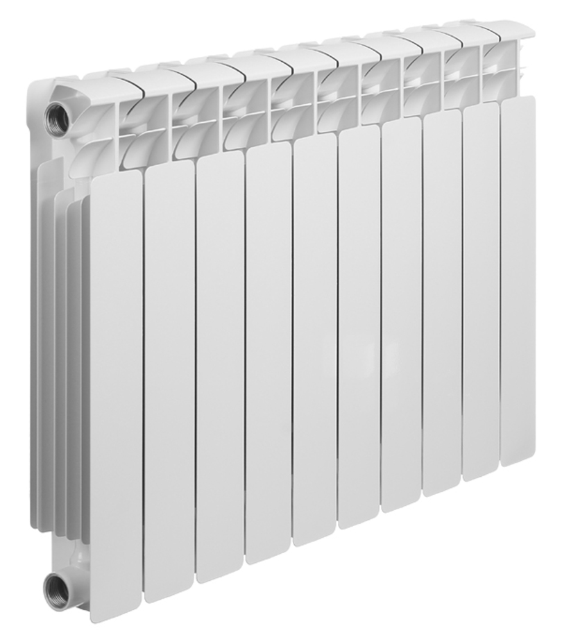 Радиатор биметаллический Rifar Base 500, 10 секций, боковое подключение