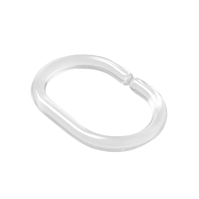 Кольцо для шторки Iddis Rings RID012P, набор 12шт, белый