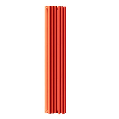 Радиатор стальной Empatiko Takt LR2-232-1750 Friendly Red 232x1786 12 секций, вертикальный 2-трубчатый, нижнее подключение, красный (Friendly Red)