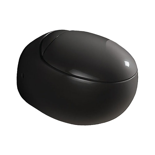 Унитаз подвесной CeramaLux 821ВВ сиденье микролифт, черный