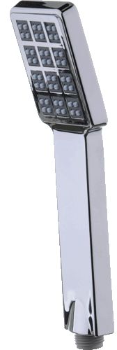 Ручной душ Melodia MKP20594 1-функциональный, 75х55мм, L235мм, хром / серый