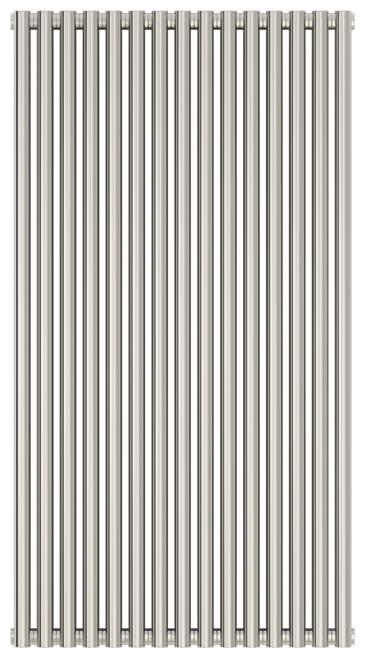 Радиатор стальной Сунержа Эстет-00 1200х675 15 секций, двухрядный универсальный, зеркально полированная нержавеющая сталь