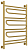 Полотенцесушитель водяной Сунержа Элегия+ 800х600 подключение универсальное, золото матовое