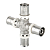 Крестовина Valtec 20 (пресс) x 16 (пресс) x 20 (пресс) x 16 (пресс) мм, VTm.241.N.201620