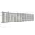 Радиатор стальной Empatiko Takt R1-1432-200 Cozy grey 1432x236 36 секций, вертикальный 1-трубчатый, нижнее правое подключение, серый (Cozy grey)