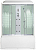Душевая кабина Niagara NG-3170N 170x75 см, стекло прозрачное с рисунком / профиль белый