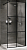 Душевая перегородка Abber Immer Offen AG62120B8 120x200 cм, стекло прозрачное / профиль черный