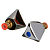 Комплект для смесителя Melodia Lucia MKP12103C: маховик Cross + кран-букса 1/2" 8x20 керамика) по 2 шт, хром