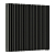 Радиатор стальной Empatiko Takt LR2-952-500 Confident Black 952x536 48 секций, вертикальный 2-трубчатый, нижнее подключение, черный (Confident Black)