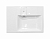 Раковина Эстет Рига 800x590 правая над стиральной машиной, в комплекте с мыльницей