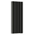 Радиатор стальной Empatiko Takt LR2-472-1750 Confident Black 472x1786 24 секции, вертикальный 2-трубчатый, нижнее подключение, черный (Confident Black)