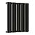 Радиатор стальной Empatiko Takt R1-592-500 Confident Black 592x536 15 секций, вертикальный 1-трубчатый, нижнее правое подключение, черный (Confident Black)
