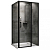 Душевой уголок Abber Sonnenstrand AG04110BS-S85B без поддона, 110x85x195 cм, стекло прозрачное / профиль черный