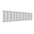 Радиатор стальной Empatiko Takt R1-1192-200 Mild White 1192x236 30 секций, вертикальный 1-трубчатый, нижнее правое подключение, мягкий белый (Mild White)