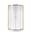 Душевой уголок Niagara Nova NG-6407-08 GOLD 100x100 см, стекло прозрачное, профиль золото