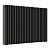 Радиатор стальной Empatiko Takt LR2-1072-500 Confident Black 1072x536 27 секций, вертикальный 2-трубчатый, нижнее подключение, черный (Confident Black)