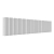 Радиатор стальной Empatiko Takt S2-1432-200 Mild White 1432x236 36 секций, вертикальный 2-трубчатый, боковое подключение, мягкий белый (Mild White)