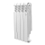 Радиатор биметаллический Royal Thermo Vittoria Super 500 2.0 VDR80, 4 секции, нижнее правое подключение, белый