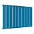 Радиатор стальной Empatiko Takt S1-1192-500 Dreamy Blue 1192x536 30 секций, вертикальный 1-трубчатый, боковое подключение, синий (Dreamy Blue)