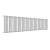 Радиатор стальной Empatiko Takt R1-1312-200 Mild White 1312x236 33 секции, вертикальный 1-трубчатый, нижнее правое подключение, мягкий белый (Mild White)