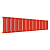 Радиатор стальной Empatiko Takt S1-1552-200 Friendly Red 1552x236 39 секций, вертикальный 1-трубчатый, боковое подключение, красный (Friendly Red)