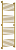 Полотенцесушитель водяной Сунержа Богема+ прямая 1500х500 подключение универсальное, золото матовое