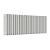 Радиатор стальной Empatiko Takt S2-952-200 Cozy grey 952x236 48 секций, вертикальный 2-трубчатый, боковое подключение, серый (Cozy grey)