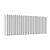 Радиатор стальной Empatiko Takt S2-952-200 Mild White 952x236 48 секций, вертикальный 2-трубчатый, боковое подключение, мягкий белый (Mild White)