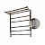 Полотенцесушитель электрический Melodia Shelf Electro 50x60 П5 (2x3), сухой ТЭН, 93Вт, встроенный диммер, хром глянцевый