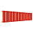 Радиатор стальной Empatiko Takt S1-1192-200 Friendly Red 1192x236 30 секций, вертикальный 1-трубчатый, боковое подключение, красный (Friendly Red)
